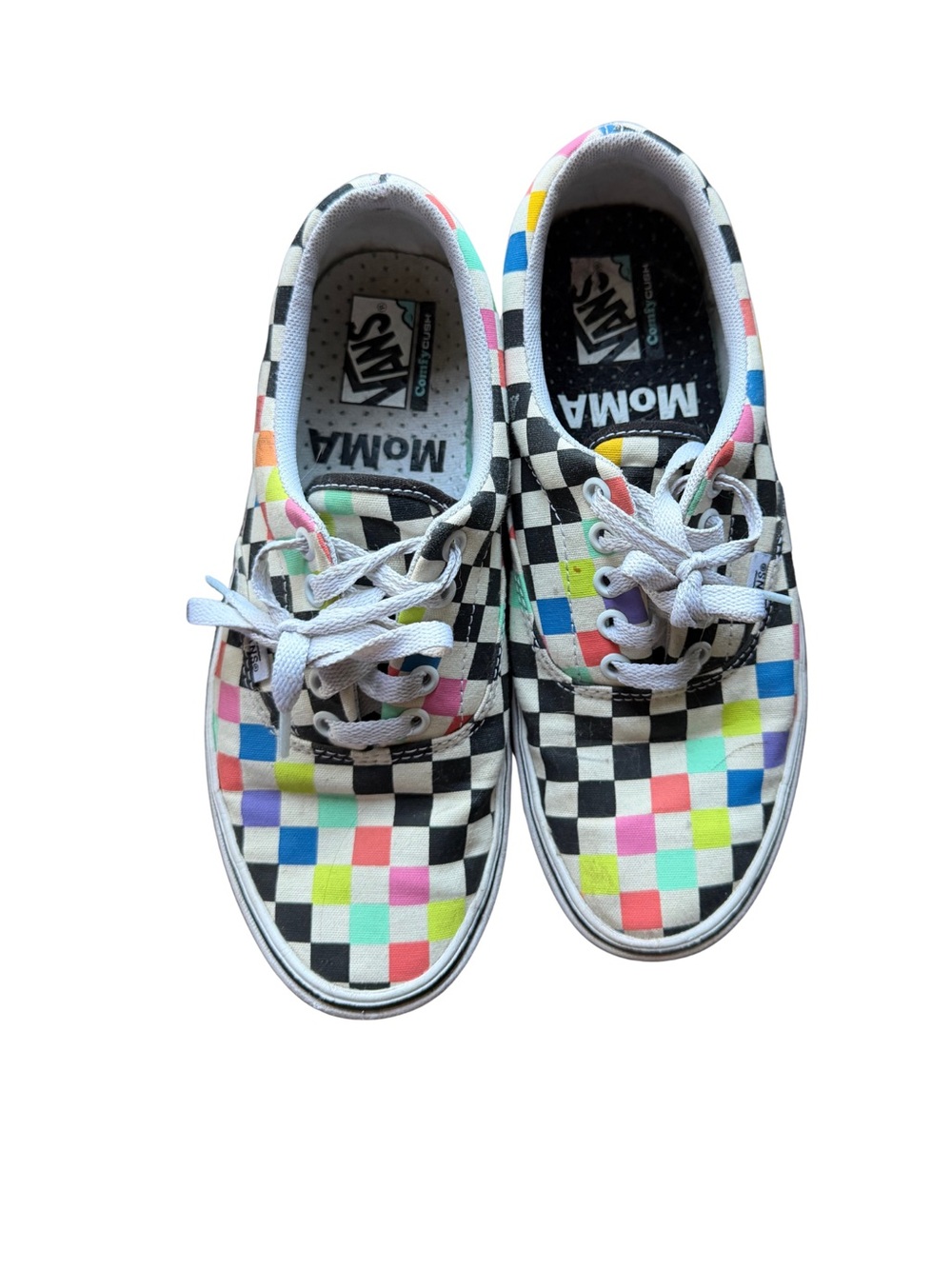 Vans - ComfyCush MoMA Checkerboard Rainbow Sneakers | Women’s 8 / Men’s 6.5